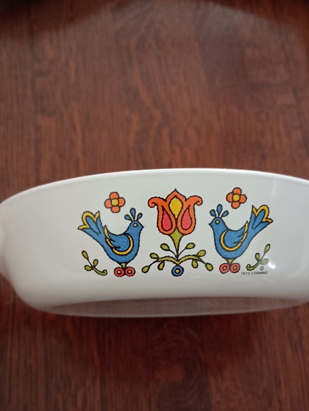 Corningware "Country Festival" Menuette Skillet - Blue Bird Tulip Design b150